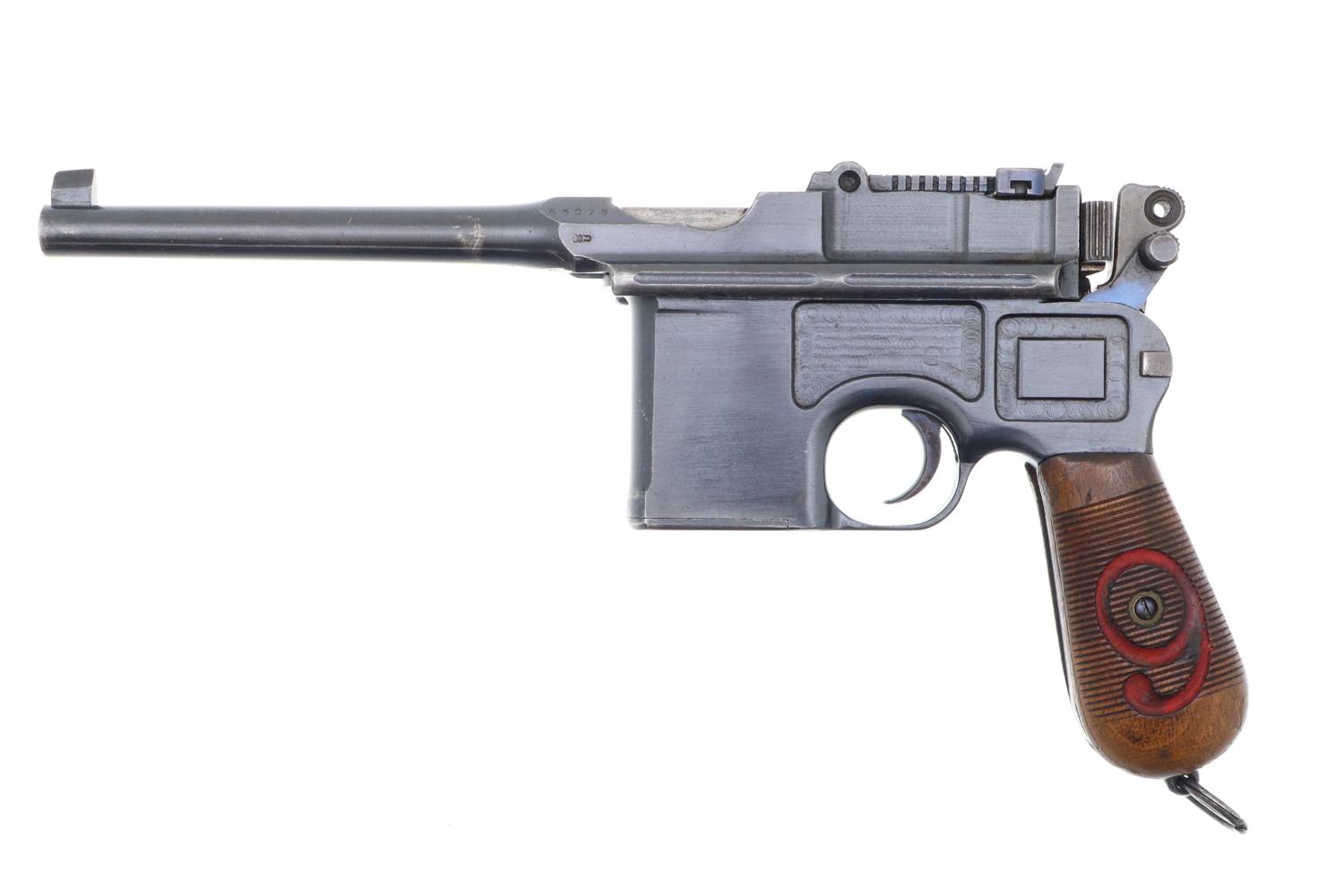 Mauser C96 Broomhandle, Red 9, Full Rig, 43078, FB01677 - Image 7
