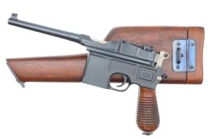 Mauser C96 Broomhandle, 1930 Commercial Pistol, Stock, 889990, FB00331