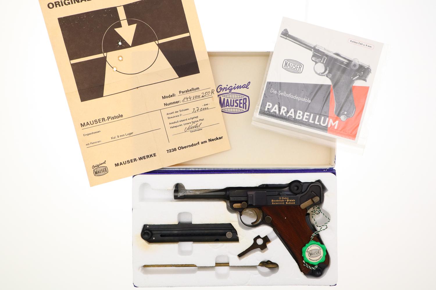 Mauser, P08 Luger, Russian Commemorative, Boxed, 144von250R, FB01644