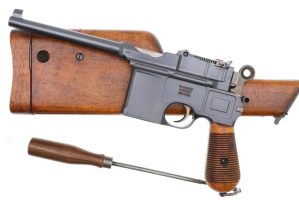 Mauser Prewar Large Ring Shallow Milled C96 Pistol, Stock, 30606, FB01676