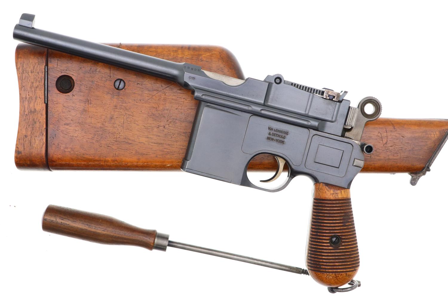 Mauser Prewar Large Ring Shallow Milled C96 Pistol, Stock, 30606, FB01676 - Image 2