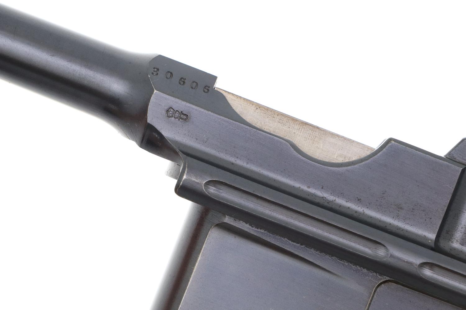 Mauser Prewar Large Ring Shallow Milled C96 Pistol, Stock, 30606, FB01676 - Image 9