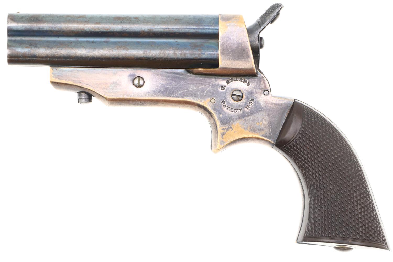 C.Sharps, Breech Loading Four Shot Pepperbox, 1306, O-131