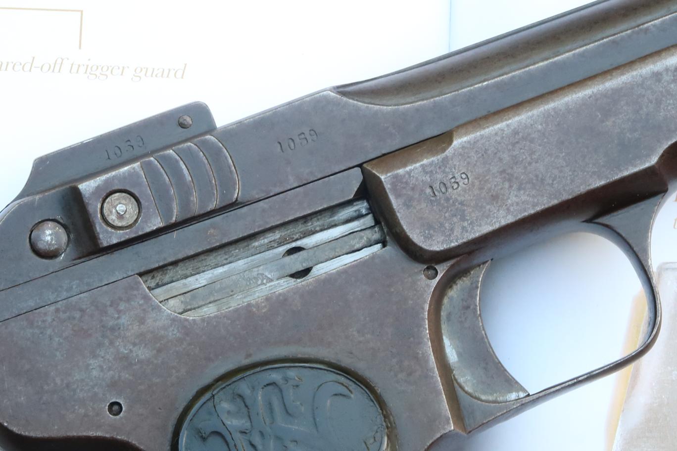 Chinese Warlord, Chunky, Documented,  FN 1900 Copy, 7.63mm, 1059, FB01960 - Image 13