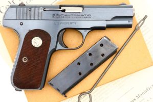 Colt M1908 Hammerless, Box & Docs, 137383, FB01688