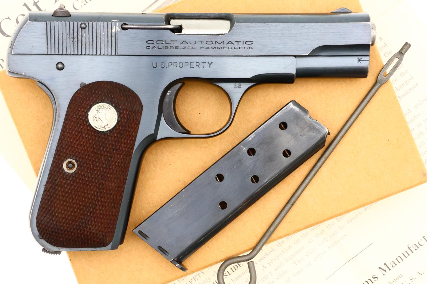 Colt M1908 Hammerless, Boxed w/Factory Letter, 137383, FB01688 - Image 2