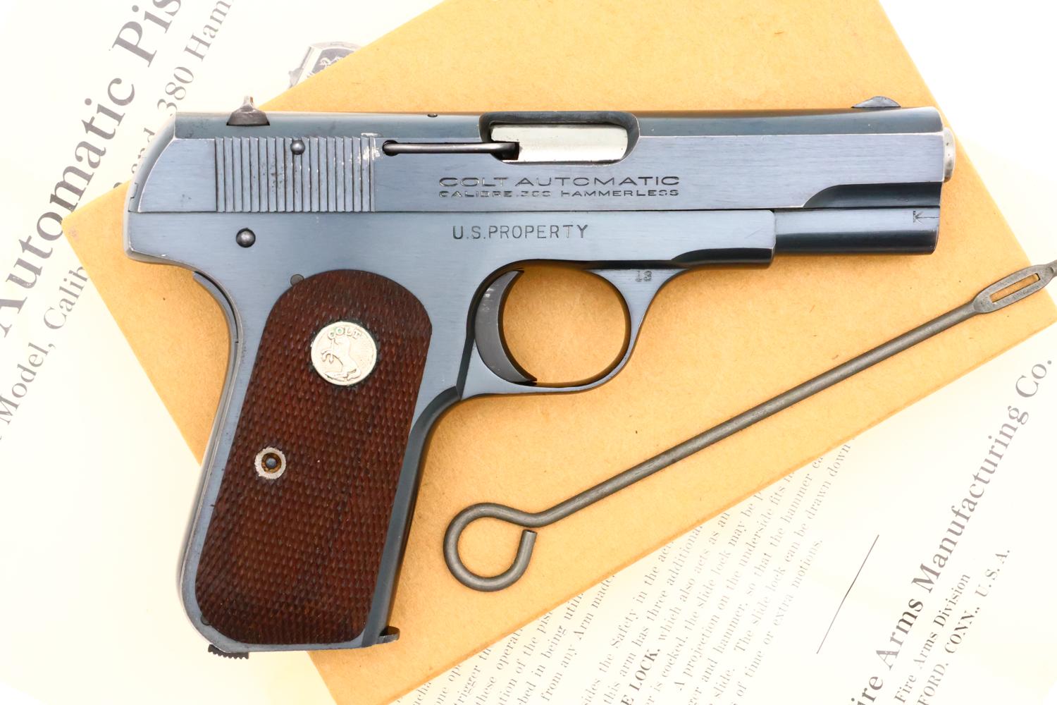 Colt M1908 Hammerless, Boxed w/Factory Letter, 137383, FB01688 - Image 14