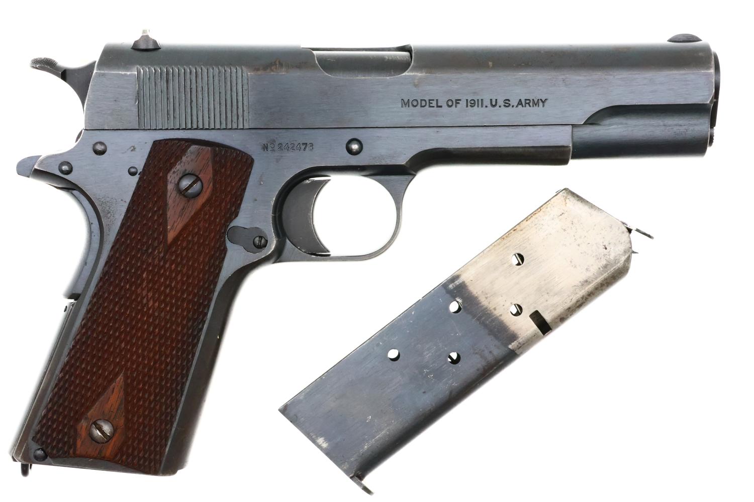 Gorgeous Early WWI Colt 1911 Pistol, US Military, 242478, FB01632