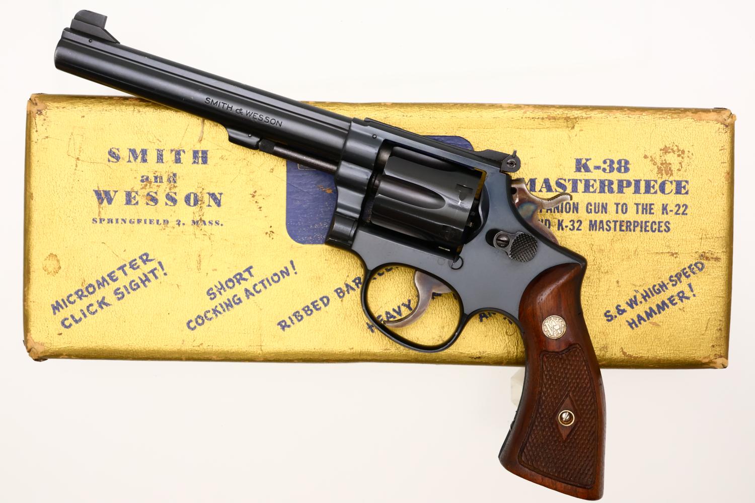 Gorgeous S&W K38 Target Masterpiece Revolver, Boxed, K93283, FB01534
