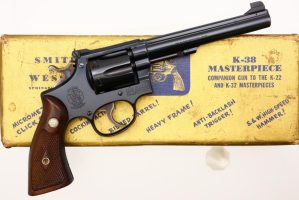 Gorgeous S&W K38 Target Masterpiece Revolver, Boxed, K93283, FB01534