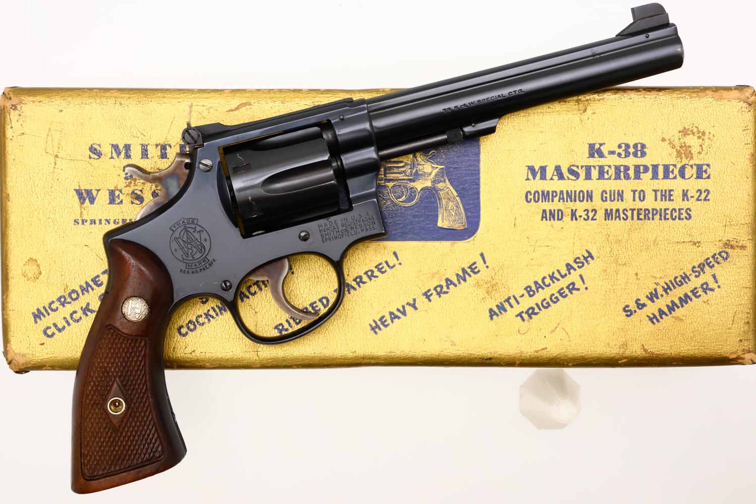 Gorgeous S&W K38 Target Masterpiece Revolver, Boxed, K93283, FB01534 - Image 2