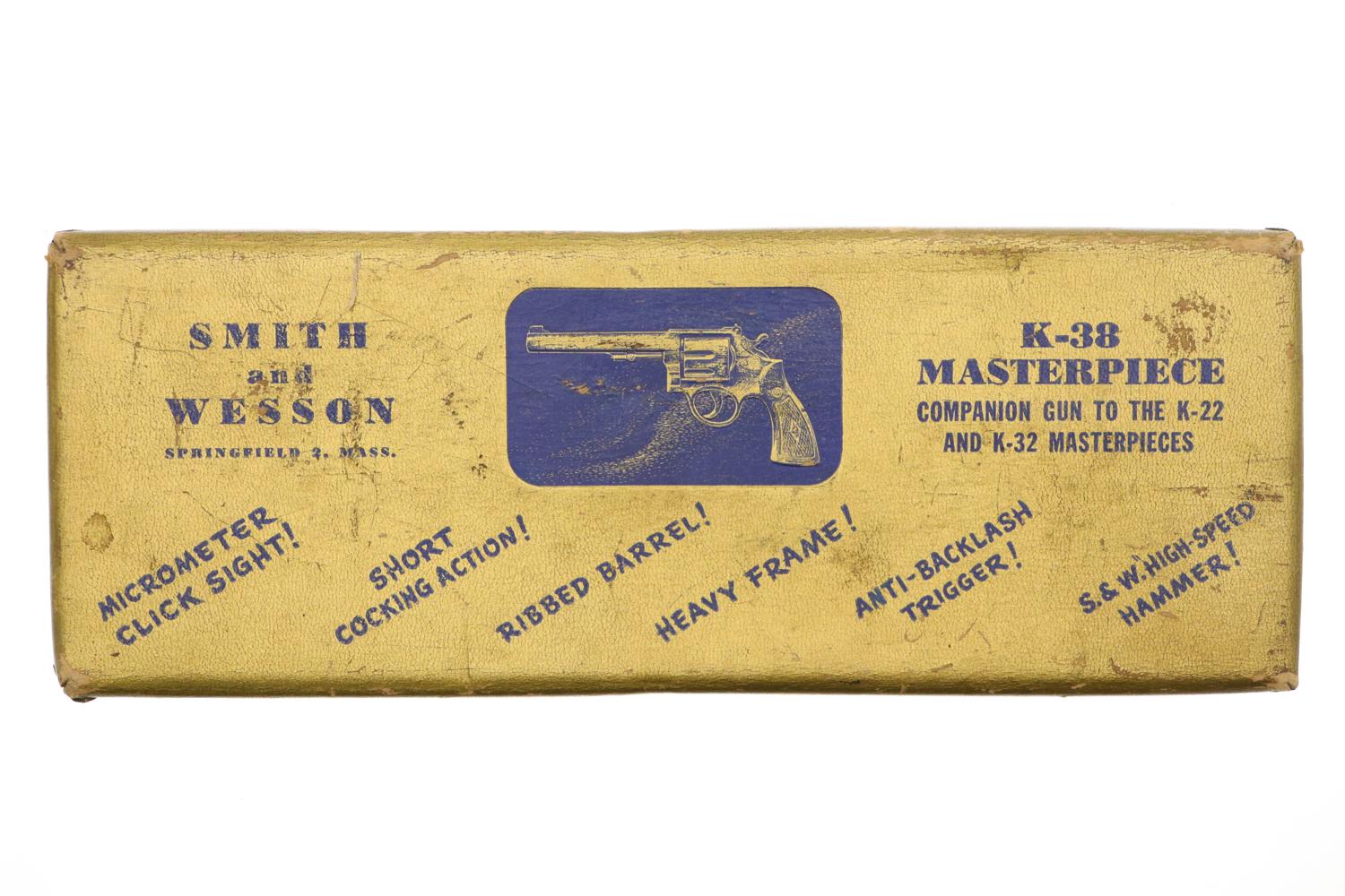 Gorgeous S&W K38 Target Masterpiece Revolver, Boxed, K93283, FB01534 - Image 9