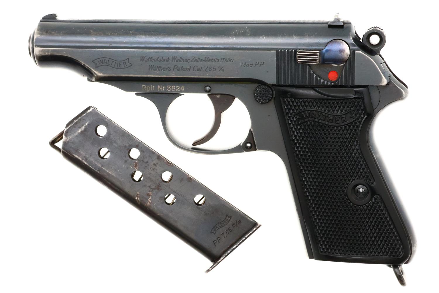 Rare Walther PP Pistol, WWII, Danish Police Contract, 187708 P, FB01663