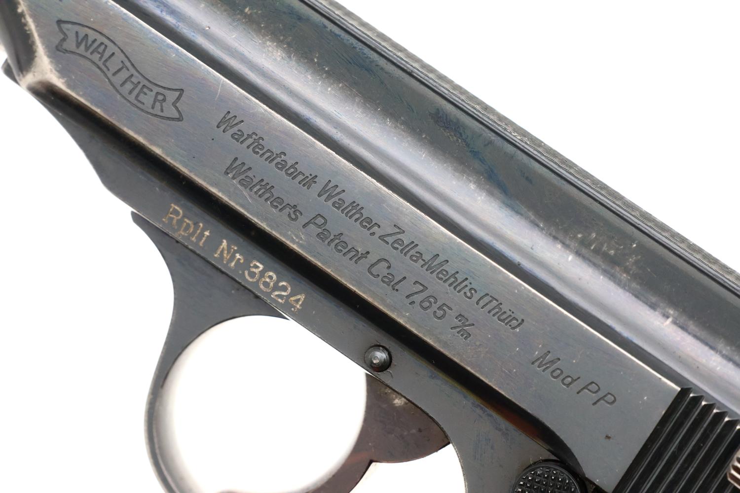 Rare Walther PP Pistol, WWII, Danish Police Contract, 187708 P, FB01663 - Image 3