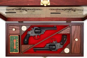 Two S&W Top Break Revolvers, .38 Perfected/Hammerless, Cased, FB01400-1401