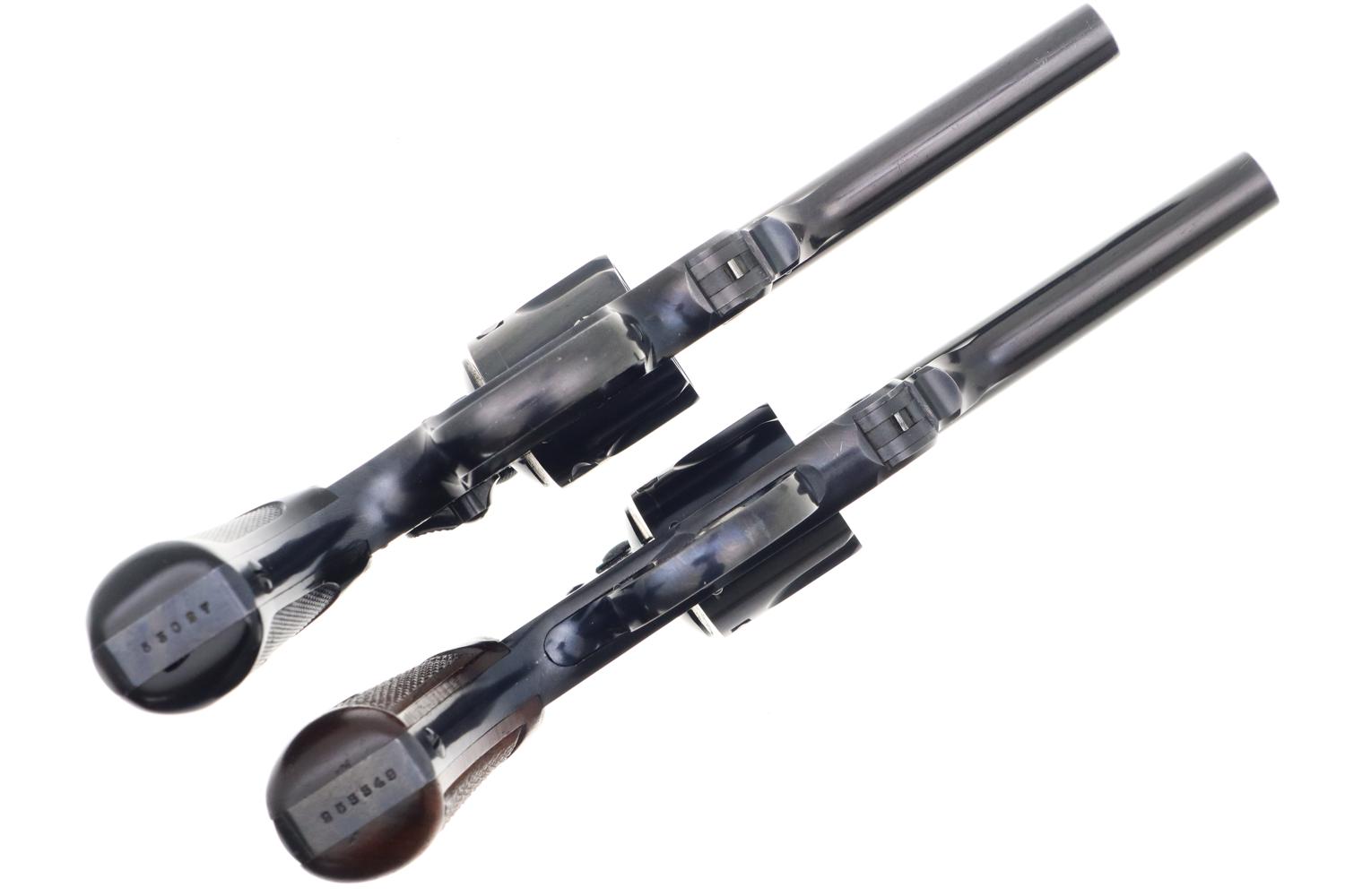 Two S&W Top Break Revolvers, .38 Perfected/Hammerless, Cased, FB01400-1401 - Image 6