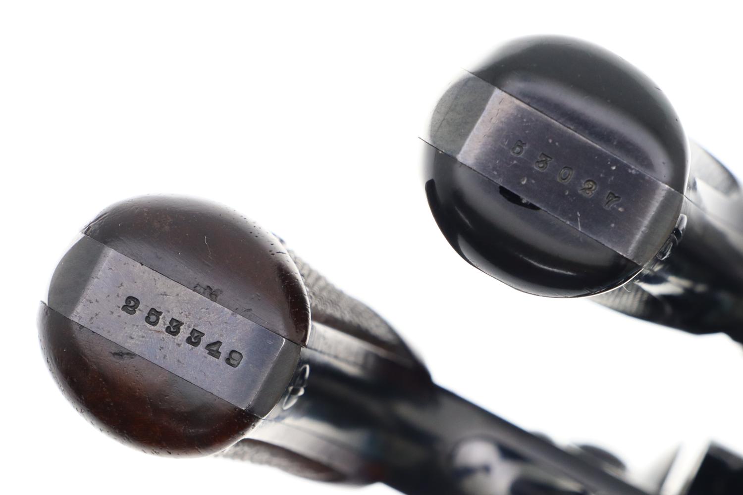 Two S&W Top Break Revolvers, .38 Perfected/Hammerless, Cased, FB01400-1401 - Image 7