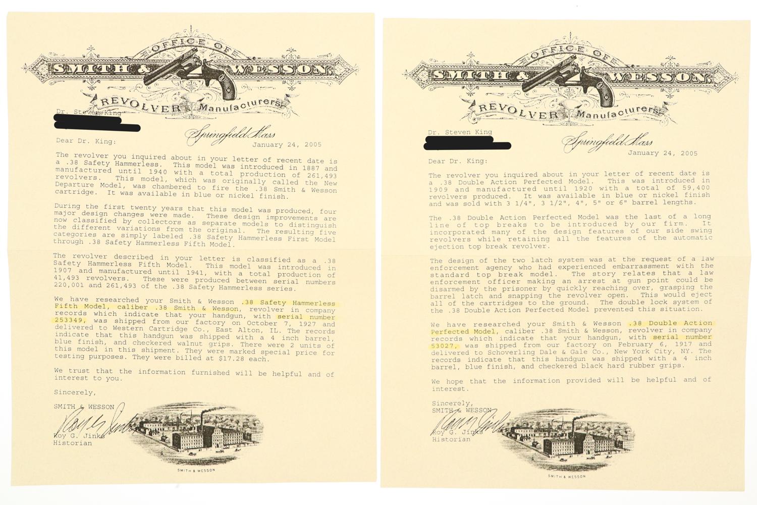 Two S&W Top Break Revolvers, .38 Perfected/Hammerless, Cased, FB01400-1401 - Image 16