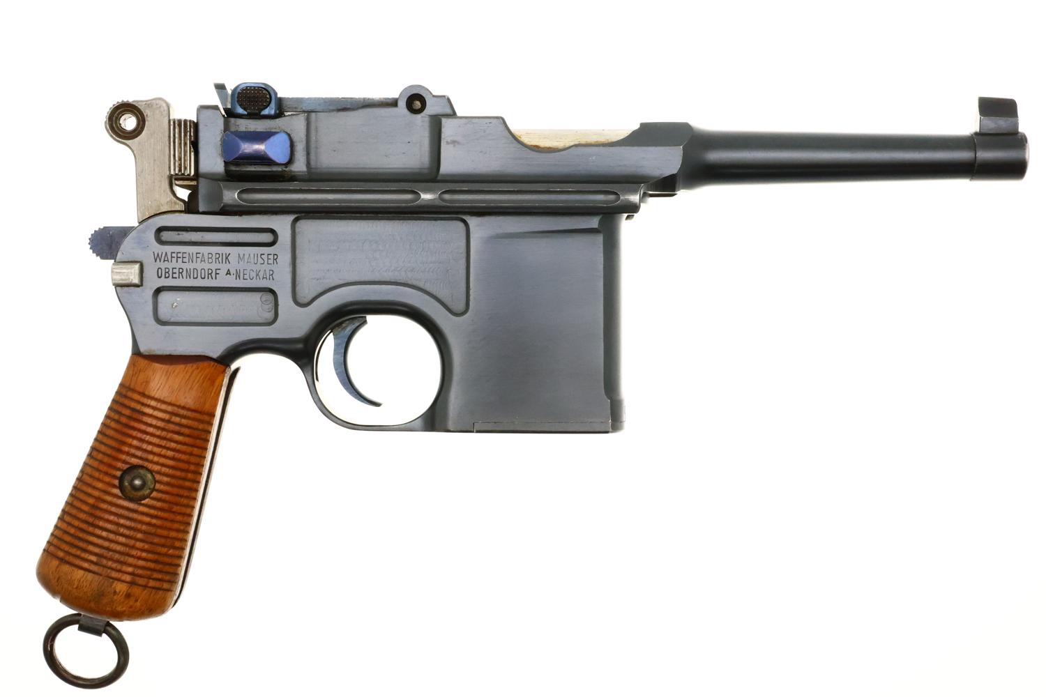 Spectacular Mauser C96 Broomhandle, Post War Mauser Banner Bolo, FB01556