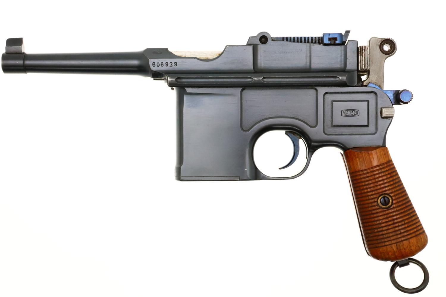 Spectacular Mauser C96 Broomhandle, Post War Mauser Banner Bolo, FB01556 - Image 2