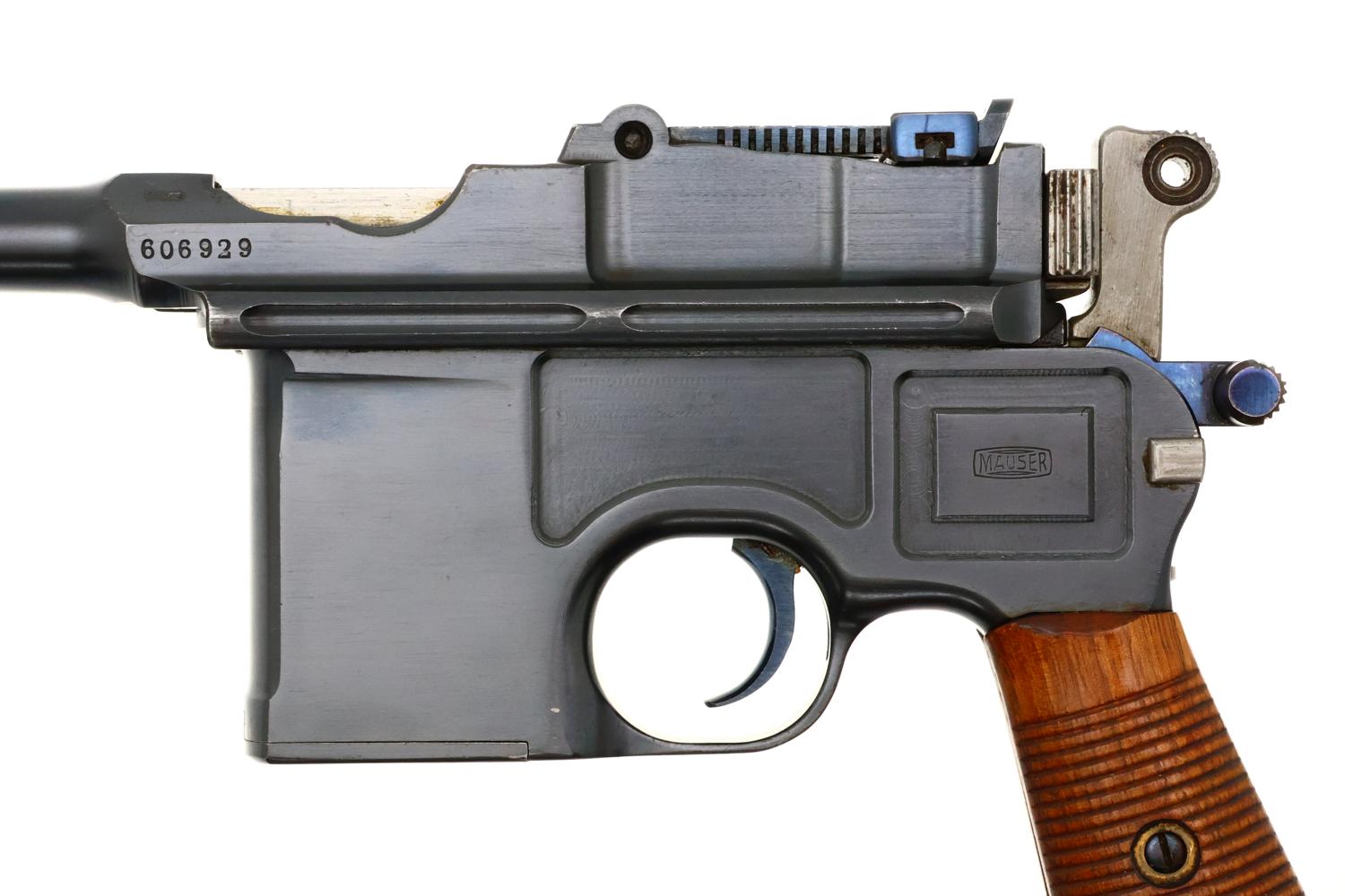 Spectacular Mauser C96 Broomhandle, Post War Mauser Banner Bolo, FB01556 - Image 7