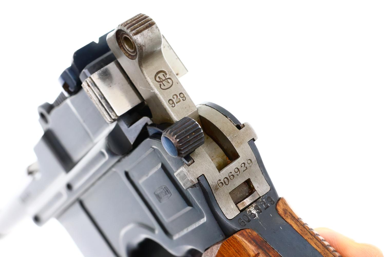 Spectacular Mauser C96 Broomhandle, Post War Mauser Banner Bolo, FB01556 - Image 8