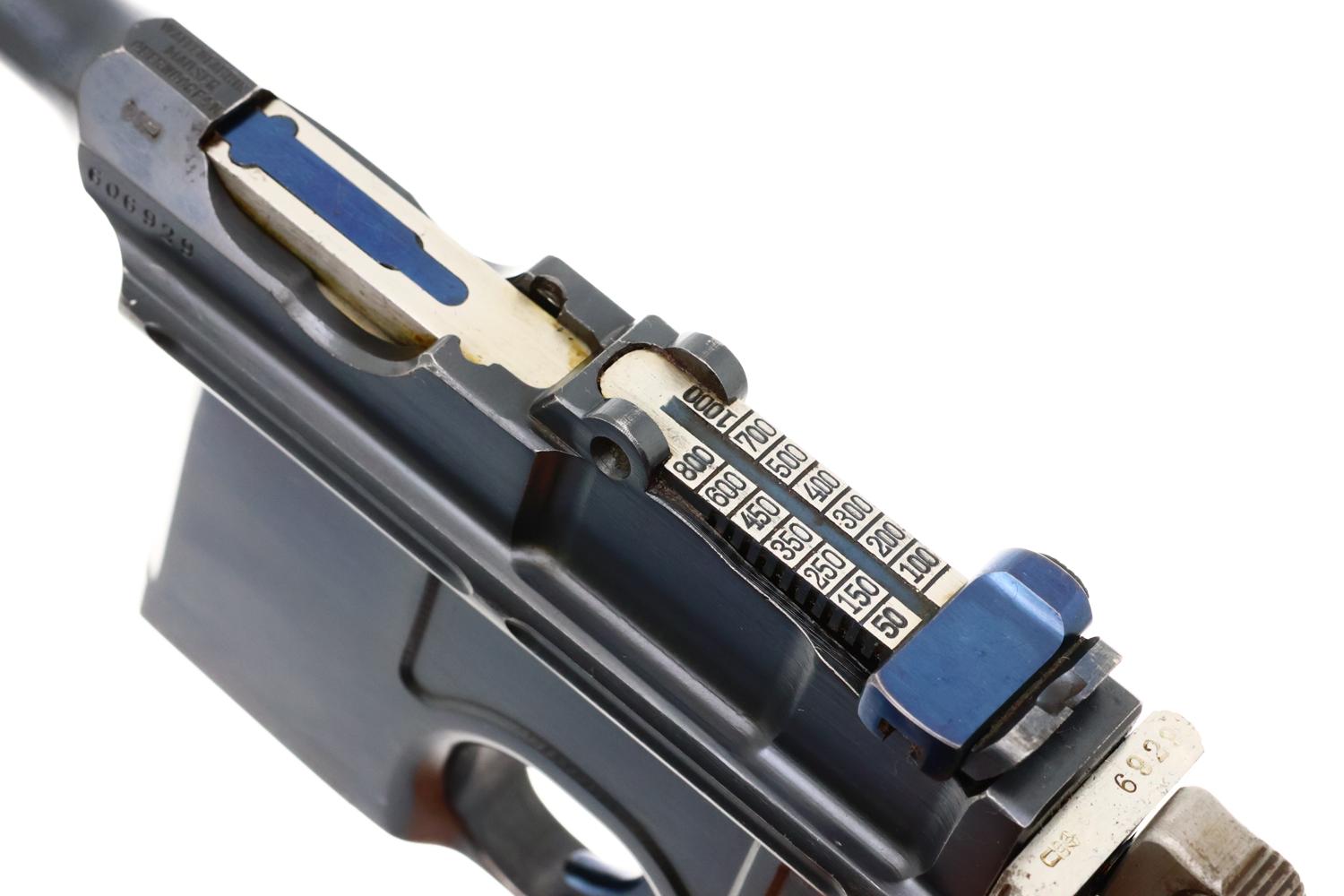 Spectacular Mauser C96 Broomhandle, Post War Mauser Banner Bolo, FB01556 - Image 9