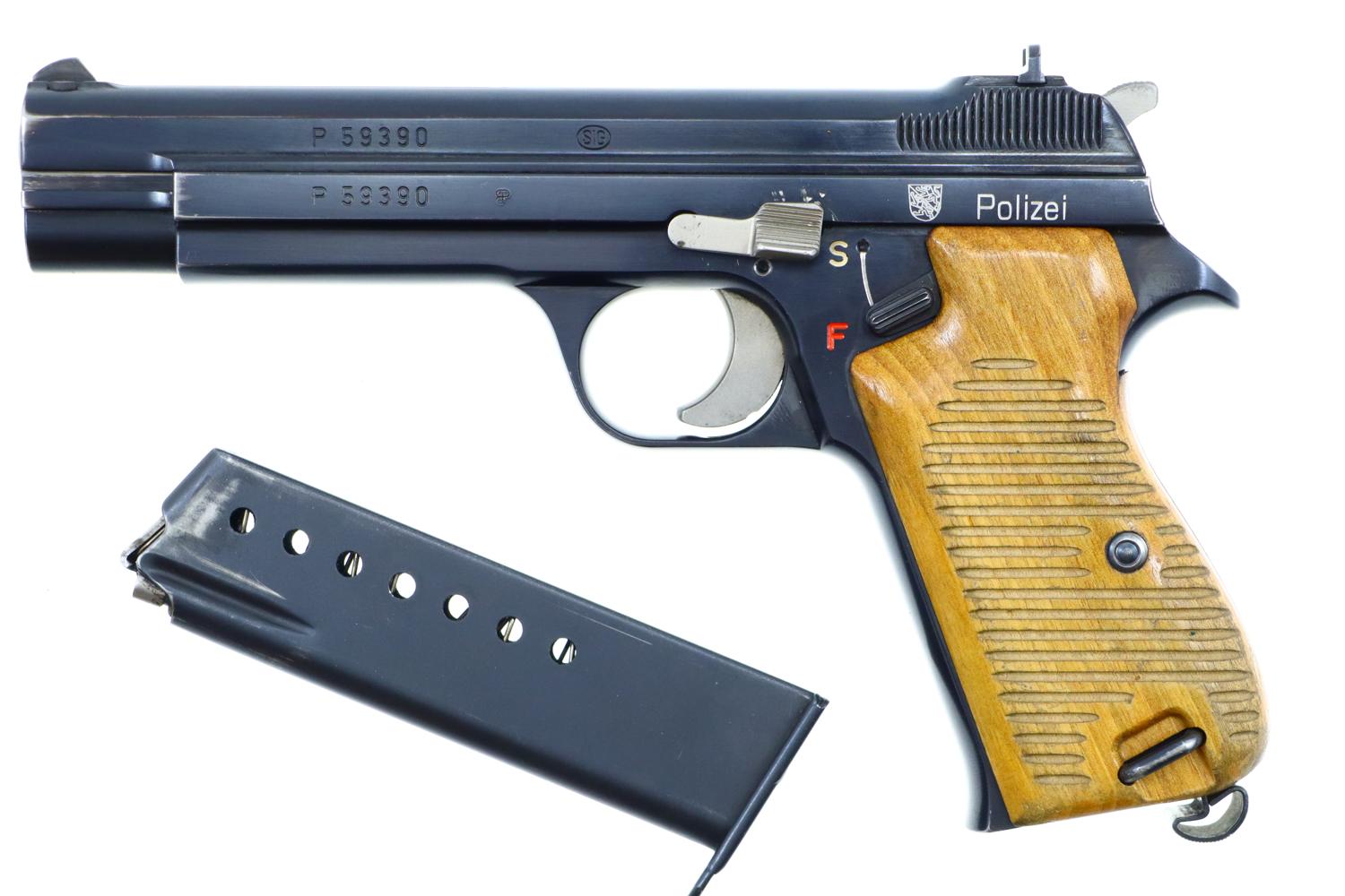 Swiss SIG P210-1, High Polish, Thurgau Police Pistol, 9mmP, P59390, FB01959