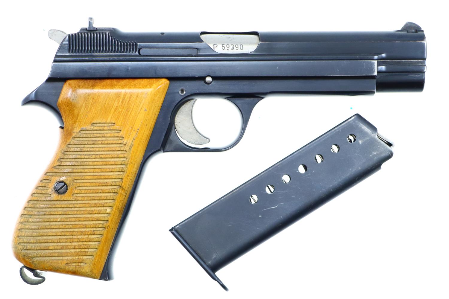 Swiss SIG P210-1, High Polish, Thurgau Police Pistol, 9mmP, P59390, FB01959 - Image 2