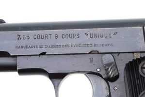 French Unique Model 17 Pistol, WWII Kriegsmodell, 7.65mm, 110835, FB01507