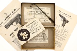 Colt 1903 Hammerless Pistol, Made 1918, Original Box, 286223, FB01643