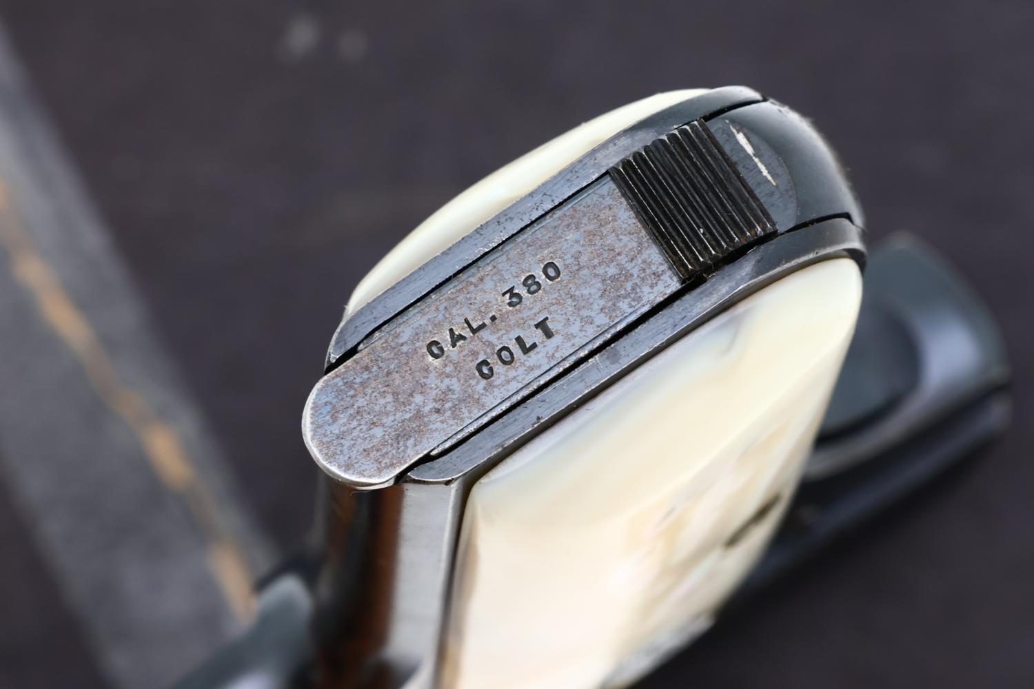 Colt 1908 Hammerless Pistol, Mother-of-Pearl Grips, Box, 35146, FB01641 - Image 5