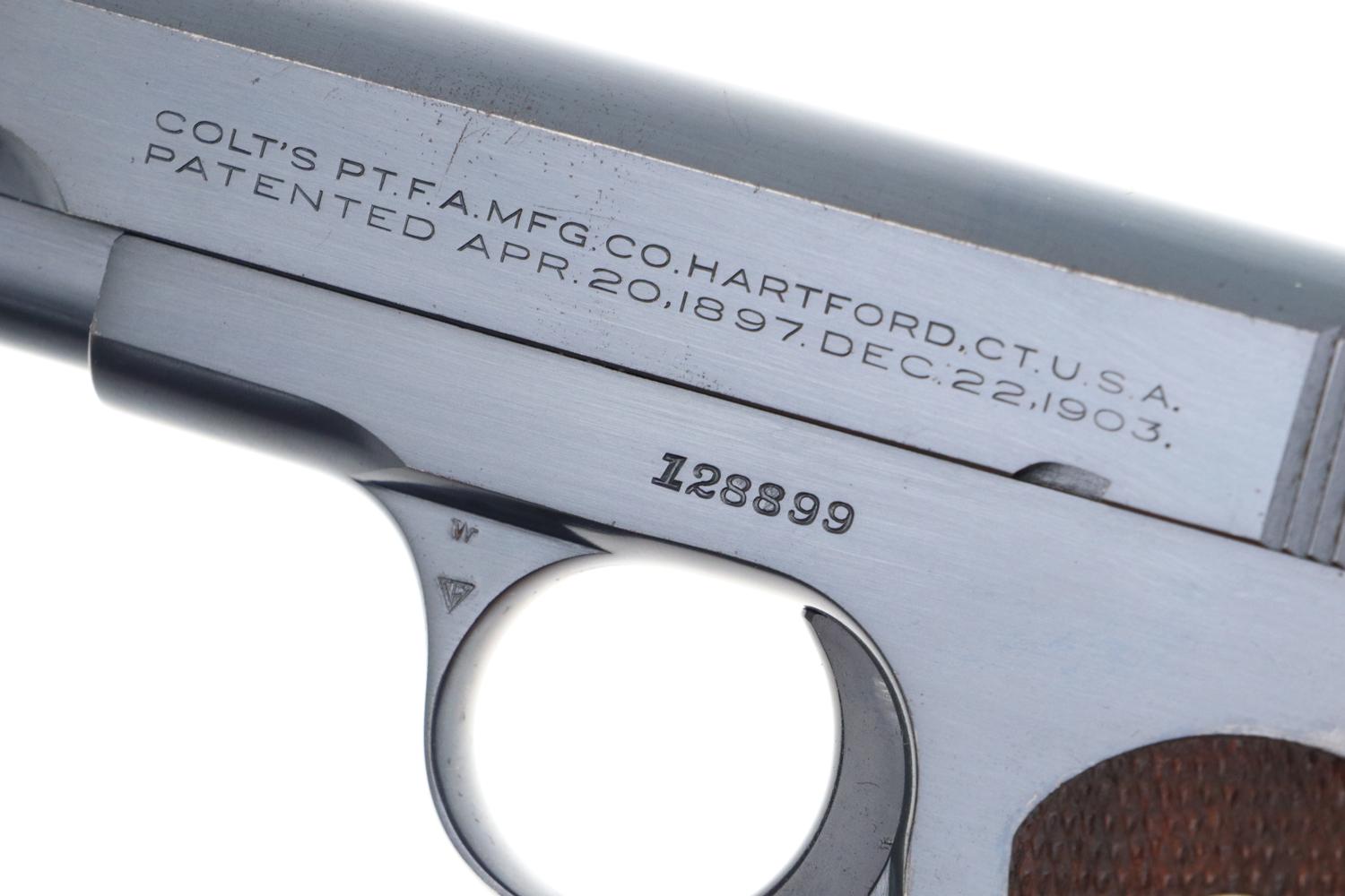 Colt 1908 Hammerless Pistol, Leather box, 128899, FB01548 - Image 7