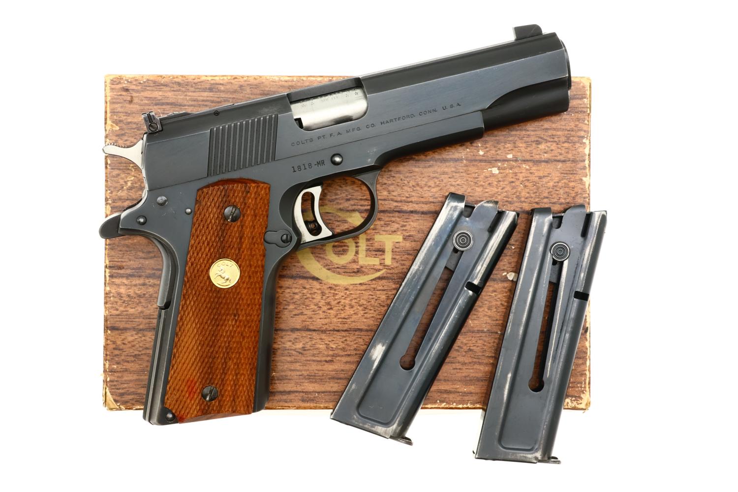 Colt National Match Pistol, Original Box, Extra Mag, 1818-MR, FB01690 - Image 2