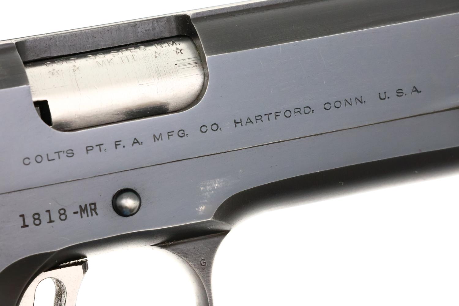 Colt National Match Pistol, Original Box, Extra Mag, 1818-MR, FB01690 - Image 4