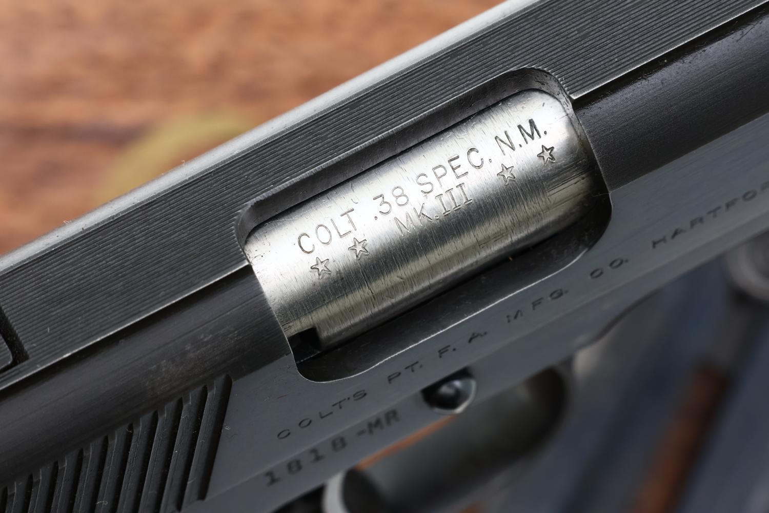 Colt National Match Pistol, Original Box, Extra Mag, 1818-MR, FB01690 - Image 5