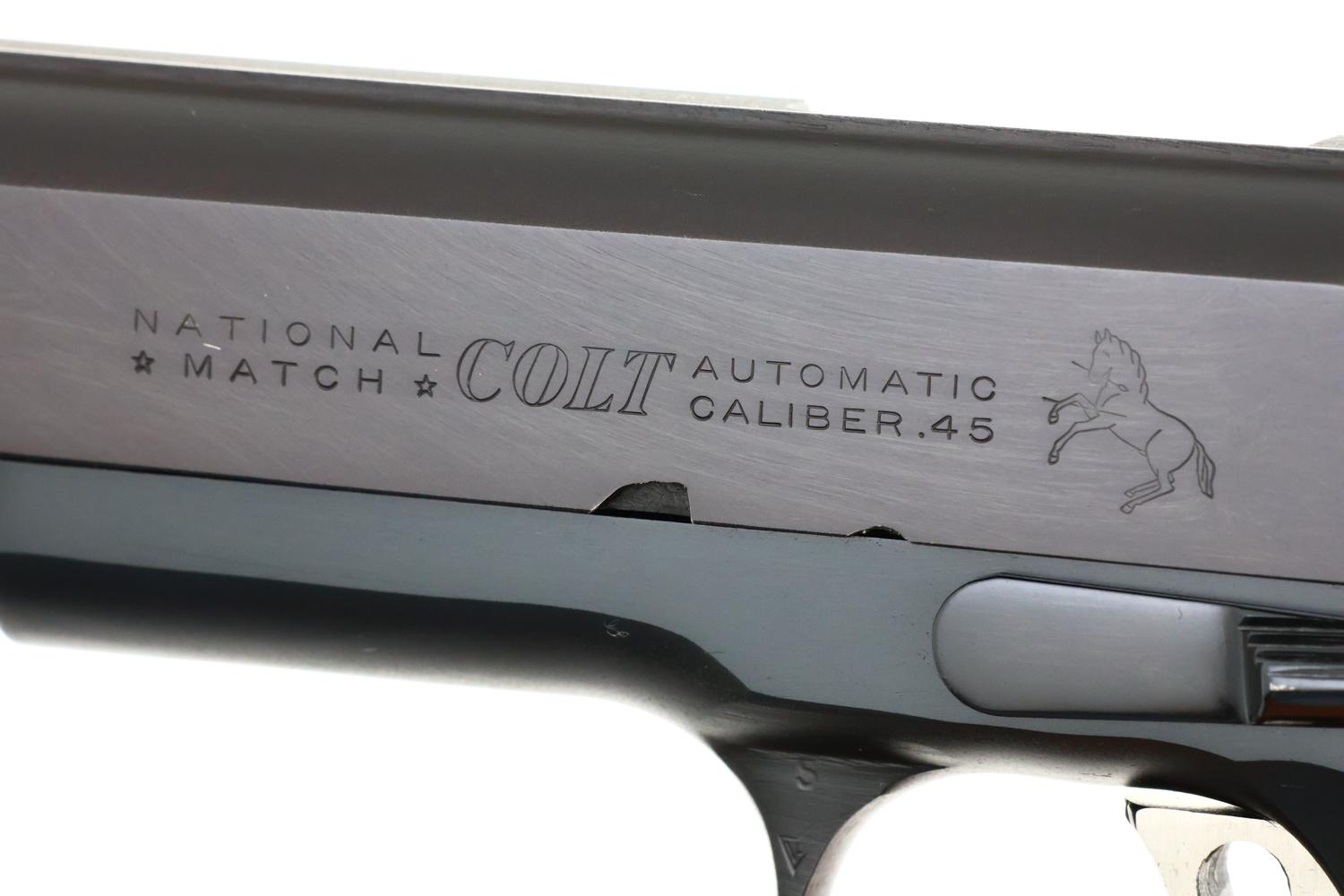 Gorgeous Colt National Match Gold Cup Pistol, Boxed, 28612NM, FB01712 - Image 3