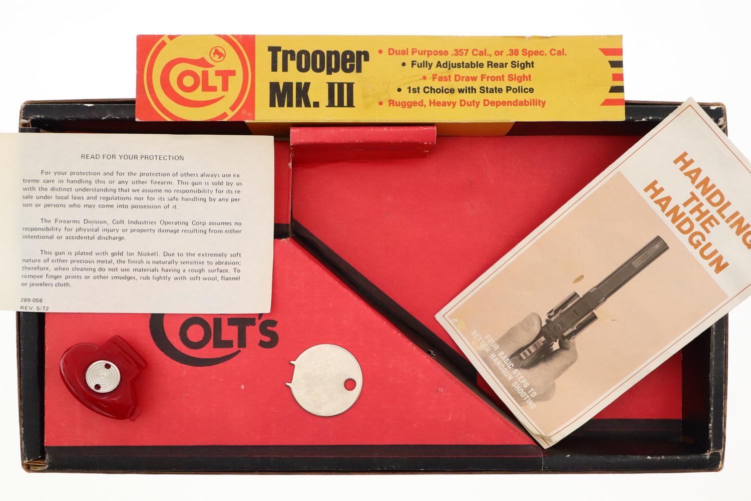 Colt Trooper MK III Revolver, Chrome, .357 Mag, BOX, J89181, FB01532 - Image 18