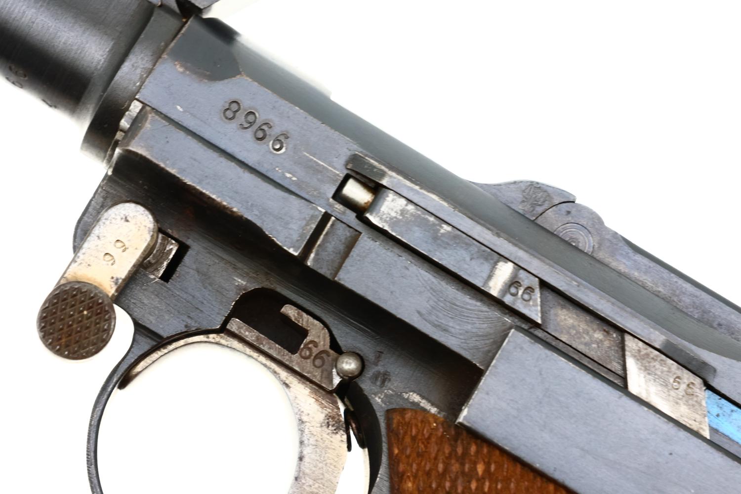 DWM 1918 Artillery Luger, WWI, 8966, FB01965 - Image 5