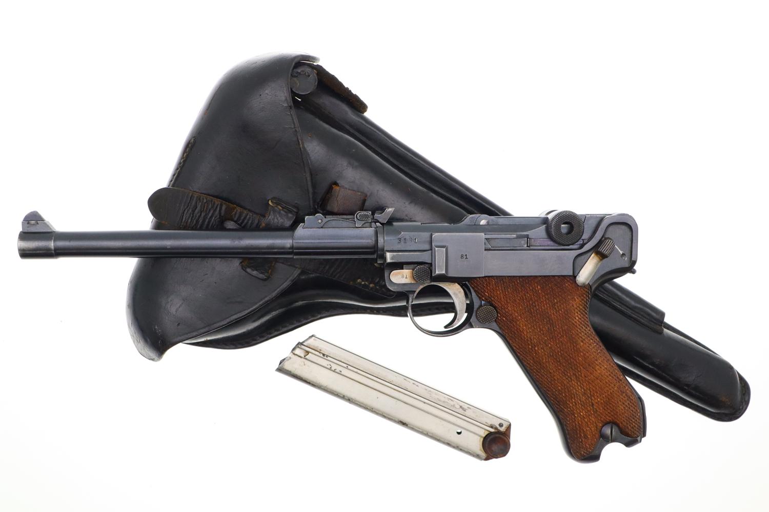 DWM Artillery Luger, 1917, With Holster, 3181, FB01589