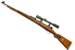 Mauser K98k High Turret Sniper Rifle, JP Sauer, Matching, 1007h, FB01751