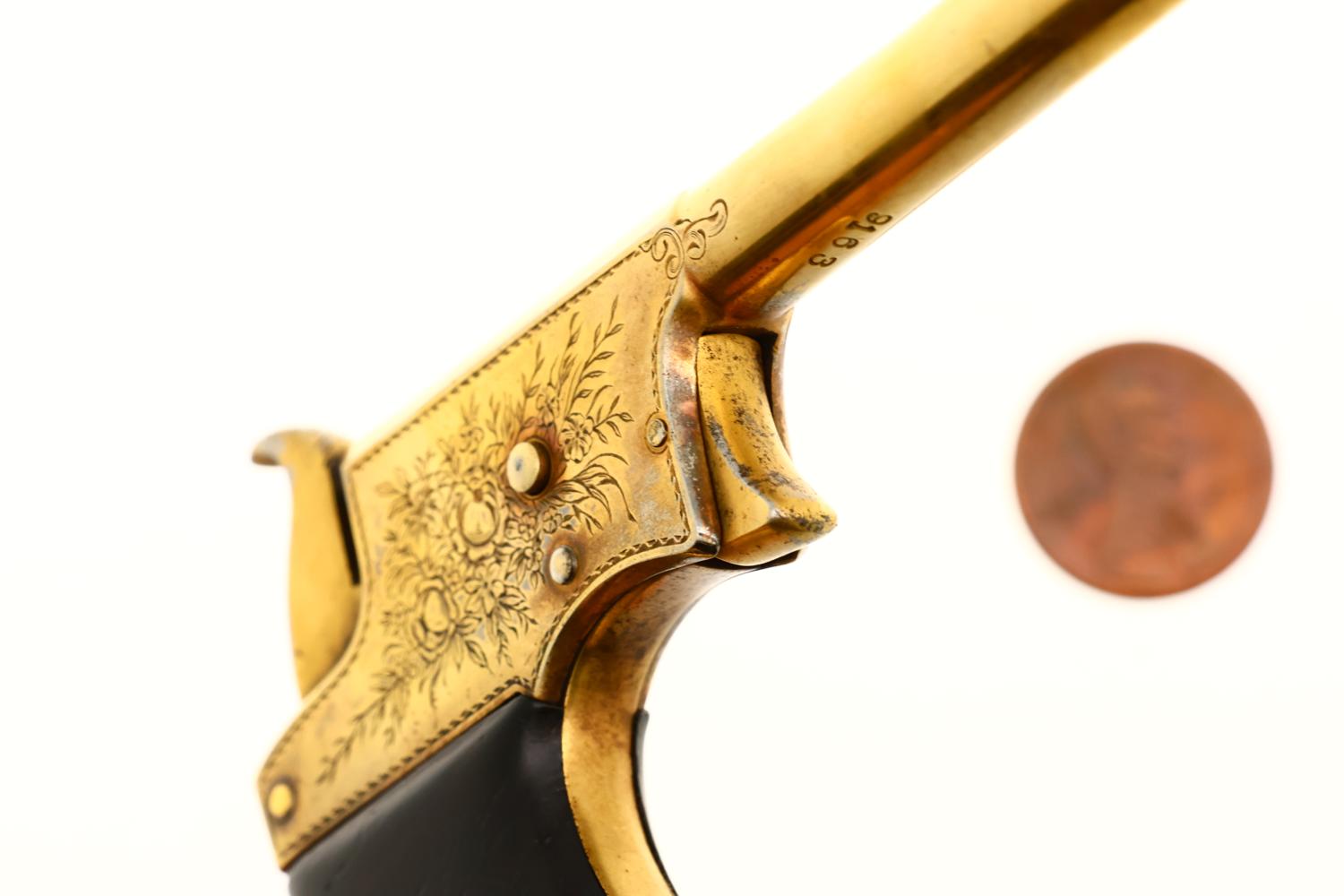 Remington No 1 Vest Pocket Pistol, Gold Engraved, Antique, 9163, O-137 - Image 6
