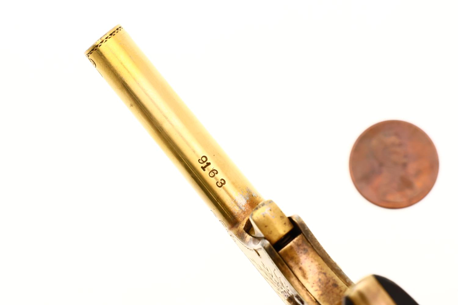 Remington No 1 Vest Pocket Pistol, Gold Engraved, Antique, 9163, O-137 - Image 7