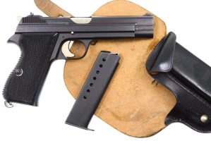 Gorgeous SIG P210-4, West German Police, Original Holster, D4982, FB00080