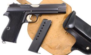 Gorgeous SIG P210-4, West German Police, Original Holster, D4982, FB00080