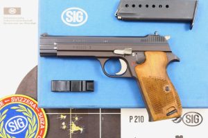 SIG P210-6, Swiss Pistol, 9 Para, Blue Box, Test Target, P60808 Z, FB01016