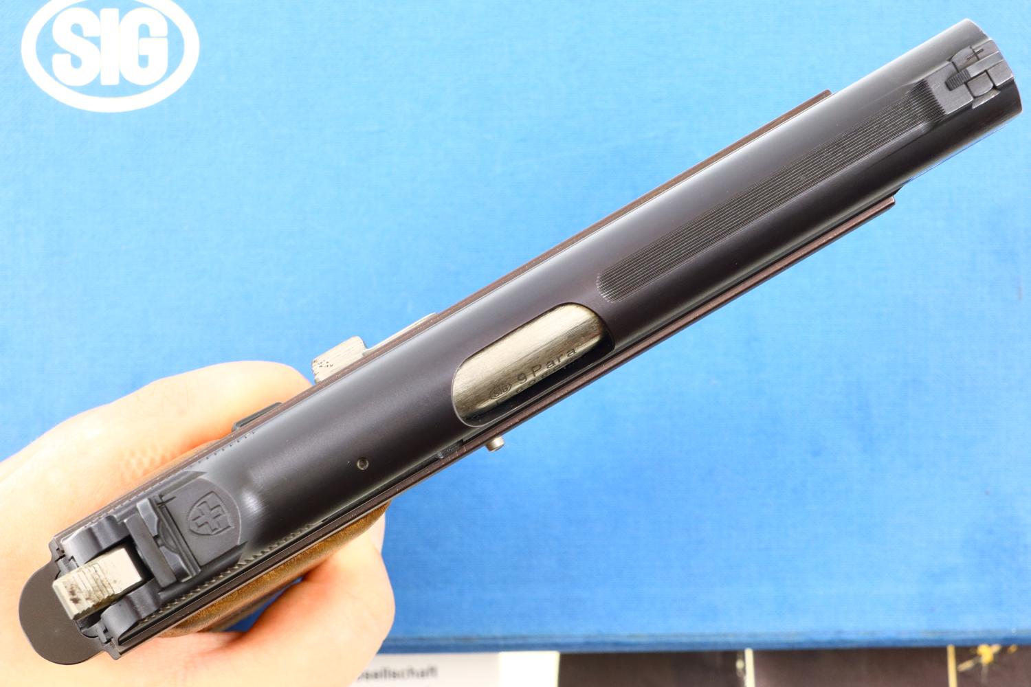 SIG P210-6, Swiss Pistol, 9 Para, Blue Box, Test Target, P60808 Z, FB01016 - Image 6