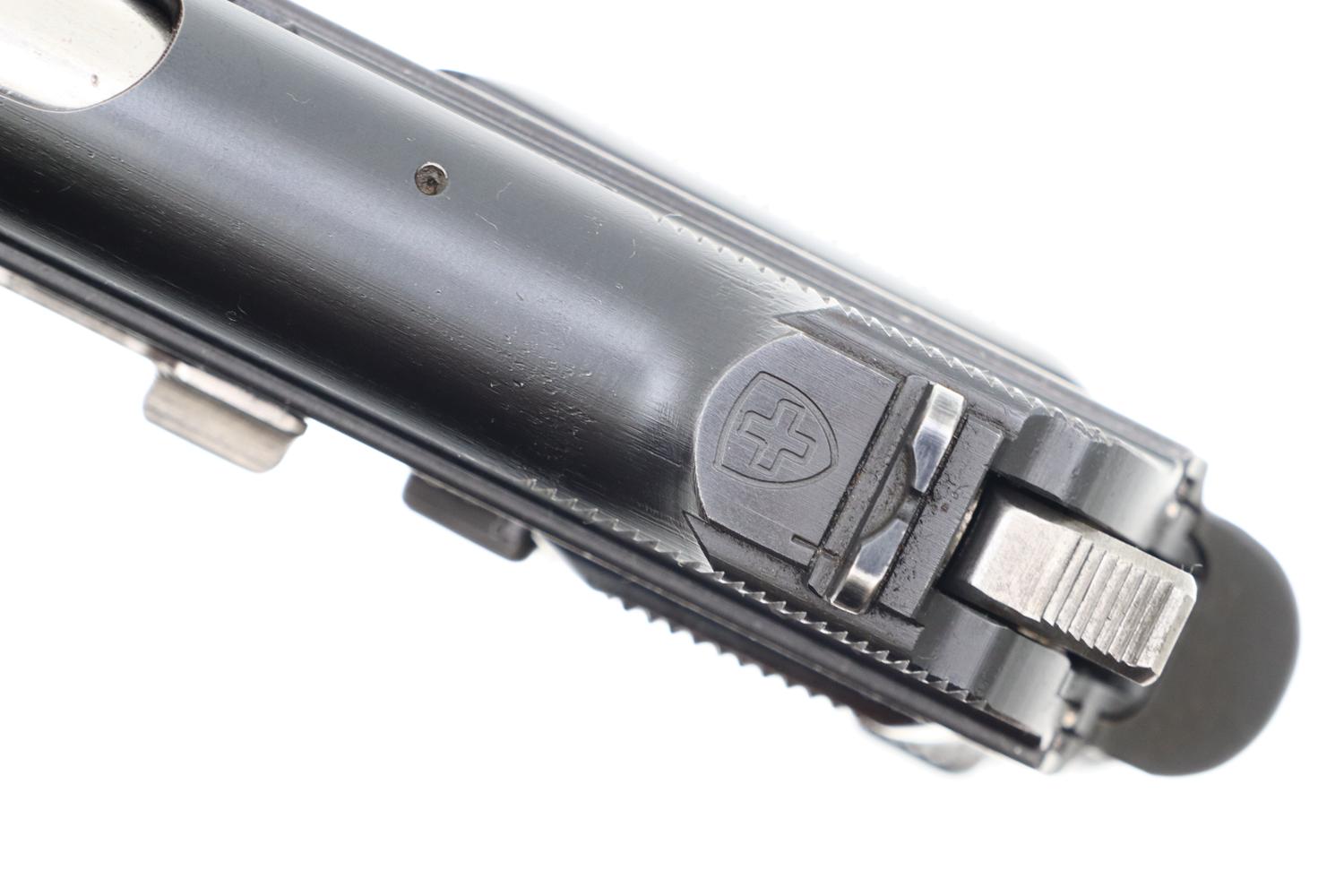 SIG P49 Pistol, Swiss Military, 3rd Variation Rig, A139287, FB00030 - Image 4