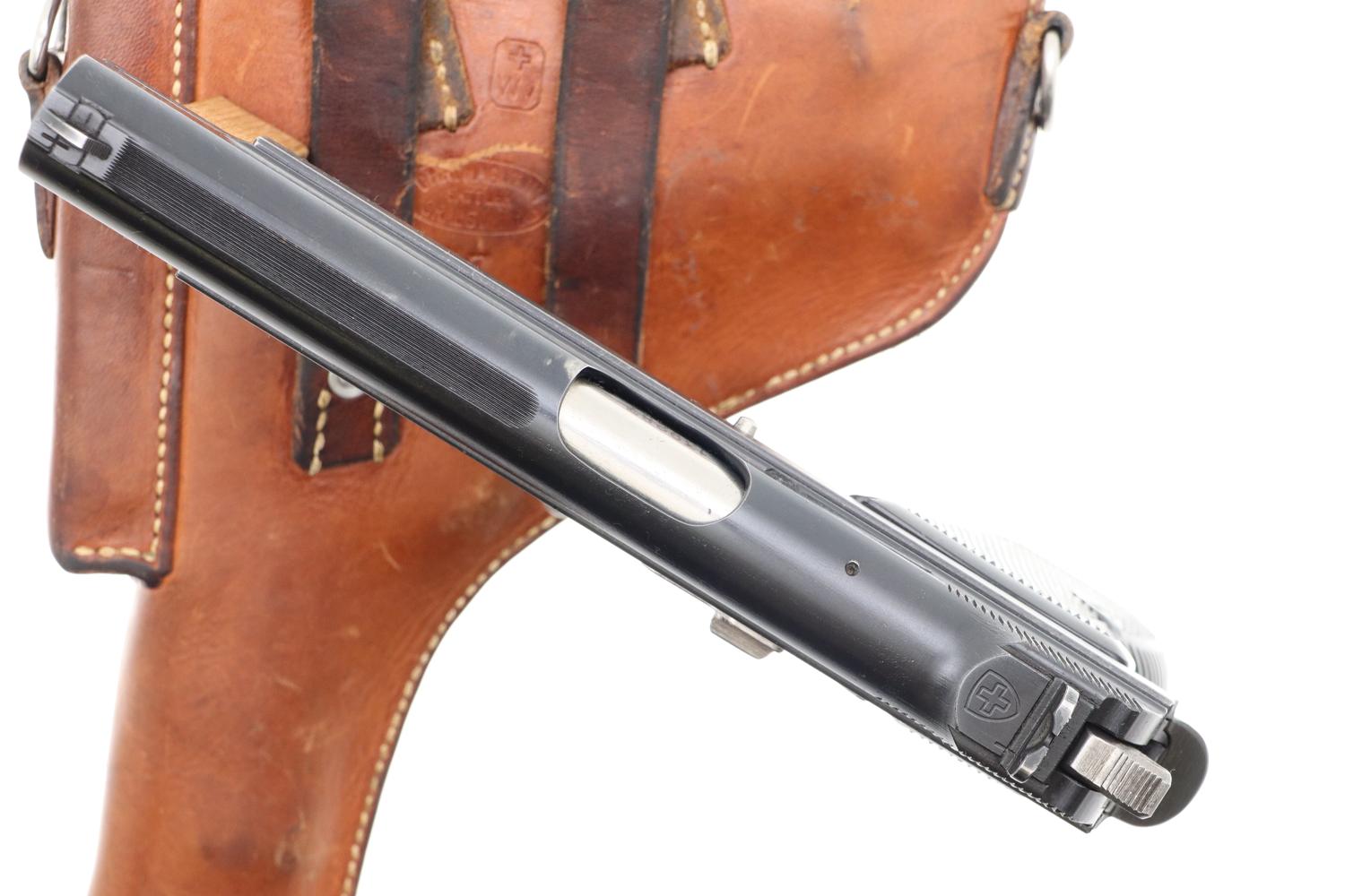 SIG P49 Pistol, Swiss Military, 3rd Variation Rig, A139287, FB00030 - Image 6