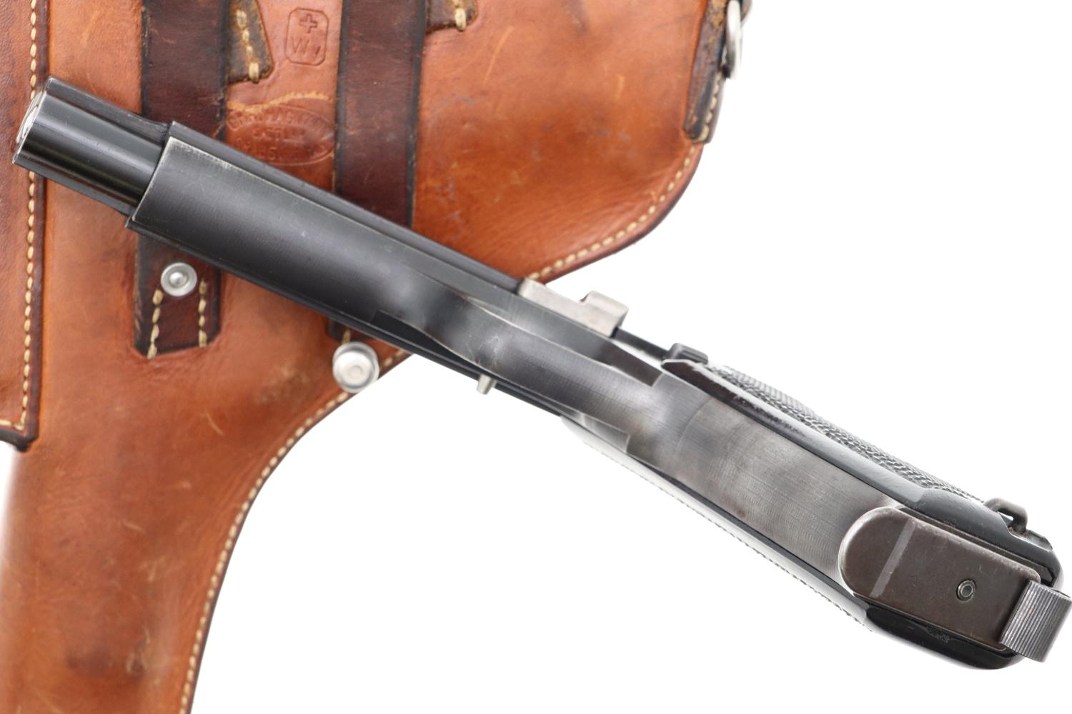 SIG P49 Pistol, Swiss Military, 3rd Variation Rig, A139287, FB00030 - Image 7